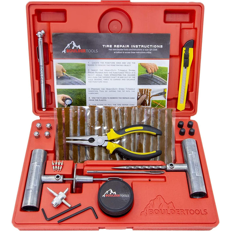 boulder tools heavy duty tire repair kit